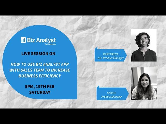 How to use Biz Analyst app with the sales team to increase business efficiency?