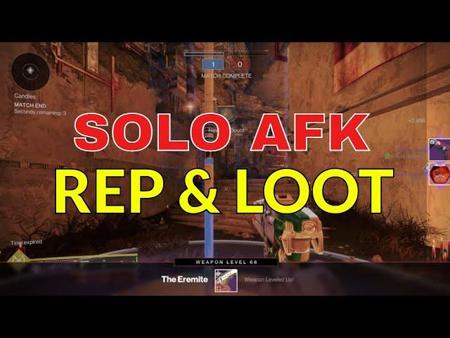 SOLO AFK CRUCIBLE REP & LOOT + EASY WEAPON LEVELS