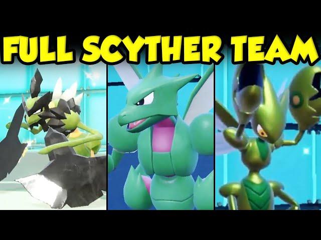 SCIZOR SWEEPS HACKED FULL SCYTHER EVOLUTION TEAM?!