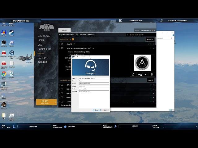 How To: Task Force Arrowhead Radio BETA Plugin Install 1.-1.0.334, TeamSpeak 3.6.0