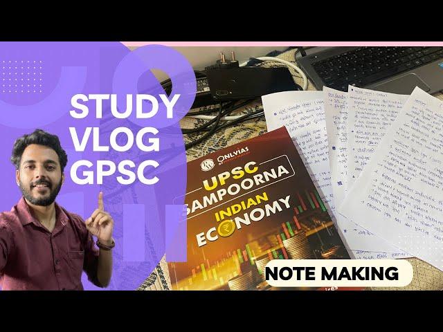 Economics note making/ GPSC/ study vlog #gpsc #dyso