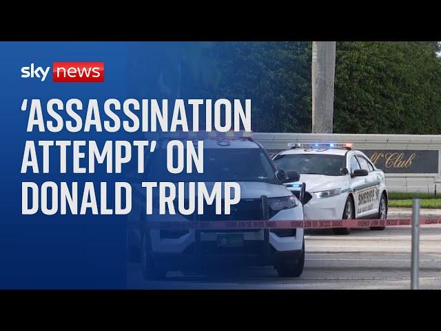 Trump: Man arrested and AK-47 rifle recovered after 'apparent assassination attempt'