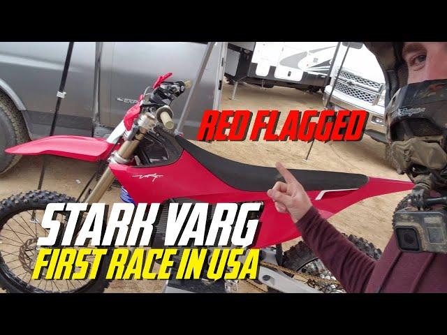 Stark Varg First USA Race (Red Flagged) at Cahuilla Creek MX