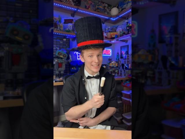 I built a WEARABLE LEGO Top Hat and MAGIC wand… #shorts