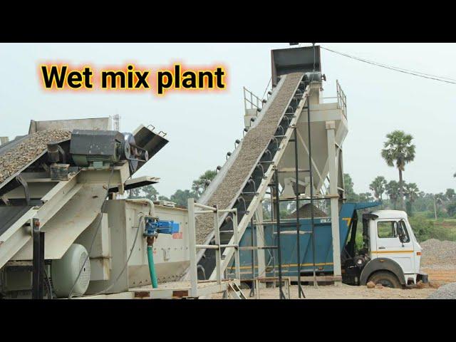 wet mix macadam plant || wet mix plant || construction engineering