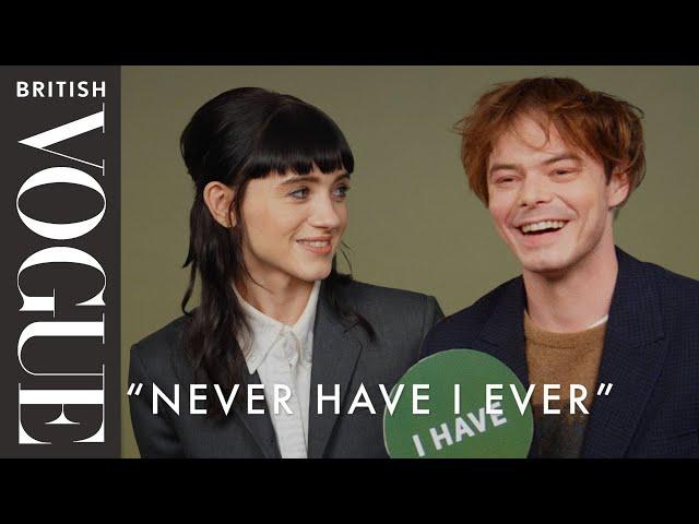 Stranger Things Stars Natalia Dyer & Charlie Heaton Play “Never Have I Ever” | British Vogue