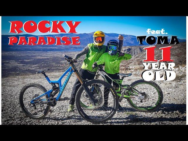 11-godišnji Toma & Ivo - DH Greda - Rocky Paradise - part 1