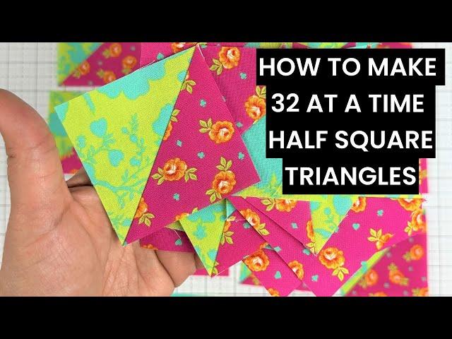 Unbelievable Quilting Hack: Making 32 Half Square Triangles HSTs at Once!