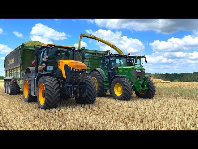 GPS Ernte - 2x John Deere 9900i / Let's Drive JCB Fastrac 8330+ Krone Tx 560/ Besuch von JP Agrar !