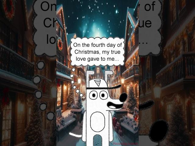 Twelve Days of Christmas #4 | Pizza Dog & Friends PARODY Comic Dub