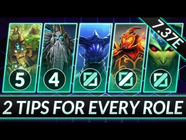 2 Tips For Every Role - Secrets to Instantly Increase Your MMR - Dota 2 7.37e Guide