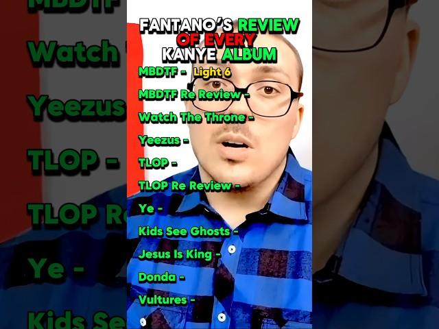 Fantano’s Review of Every Kanye Album #rap #hiphop #theneedledrop #fantano #kanye #kanyewest #yeezus