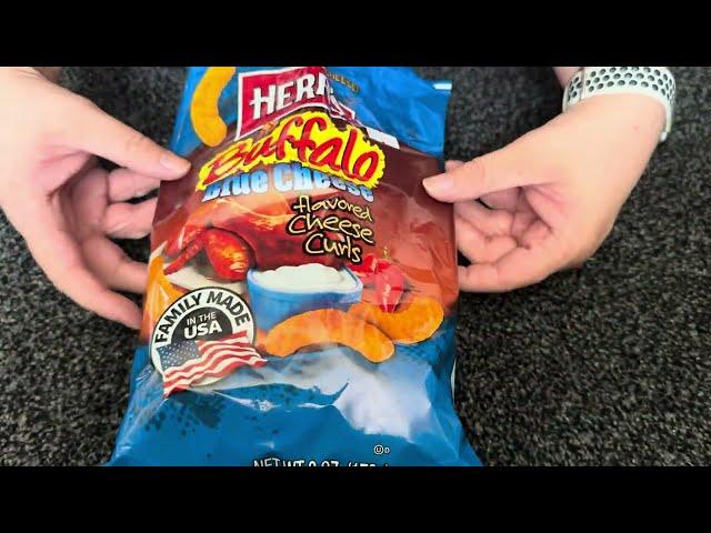 Nostalgamer 4K Unboxing Herr’s Buffalo Blue Cheese Flavoured Cheese Curls 170g Pack