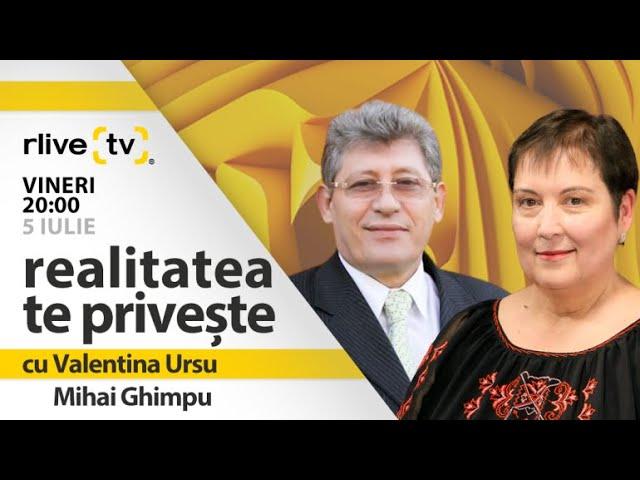 Mihai Ghimpu, liderul PL, invitatul emisiunii „Realitatea te privește” cu Valentina Ursu