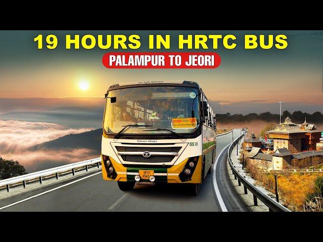 PALAMPUR TO JEORI by HRTC bus | Via Kangra-Chandigarh-Shimla | पालमपुर से ज्यूरी | Himbus