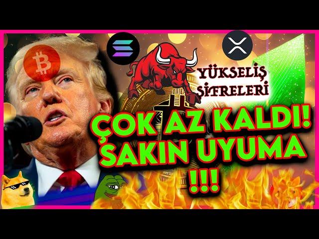 TRUMP BÜYÜK KRİPTO DUYURUSUNU YAPIYOR! BITCOIN, XRP, SOL ve ETH  SERT YÜKSELECEK Mİ?