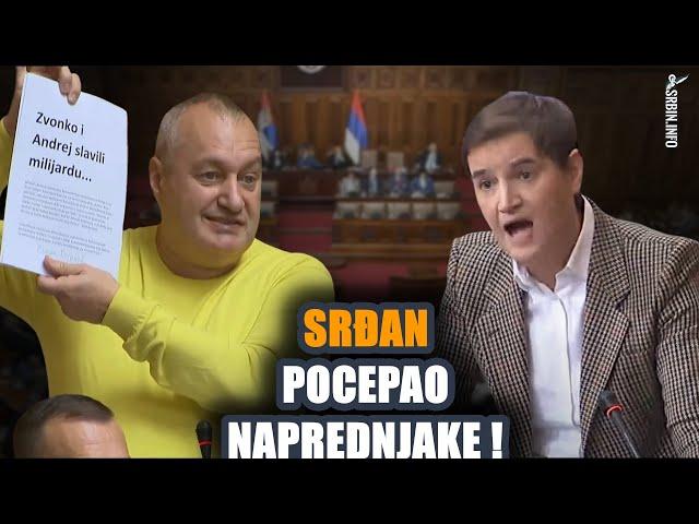 Skupština: Srđan Milivojević pocepao naprednjake u vezi litijuma! Ana Brnabić u ekstazi dok Vučića..