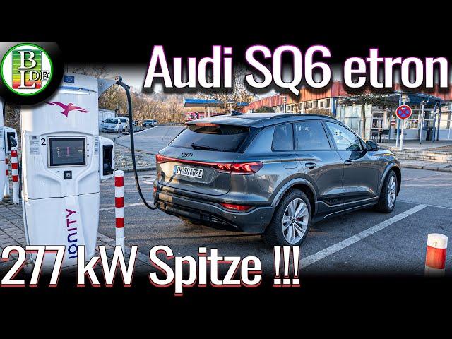 Audi Q6 etron (95kWh, 800V) at Ionity 8-90% charged