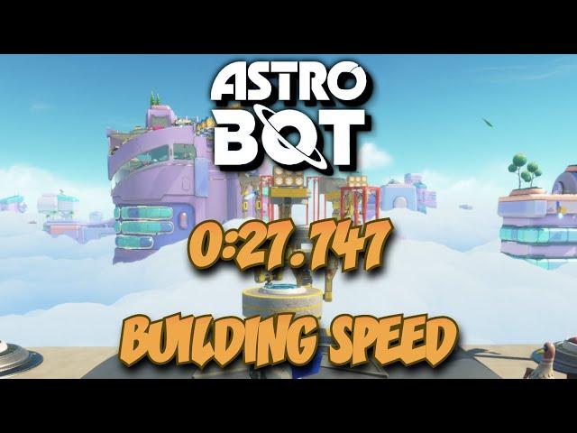 Astro Bot: Building Speed In 0:27.747 (Former World Record)