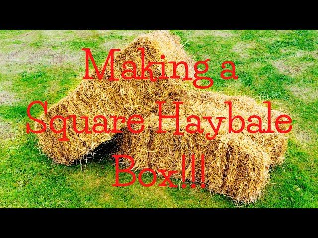 Hay Bale Box #hay #baler #diy