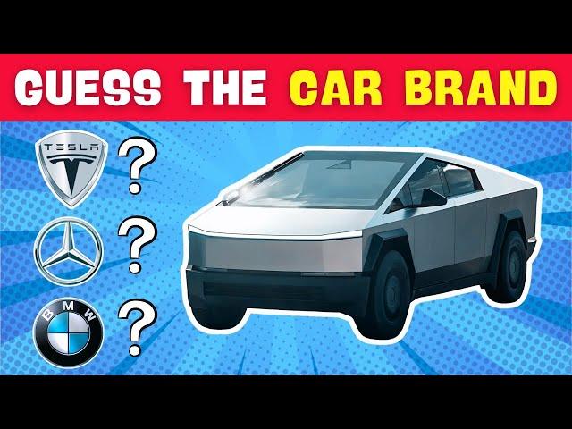 Guess The CAR BRAND By Car in 10 Seconds | 50 Levels Ultimate Car Challenge | Easy, Medium, Hard