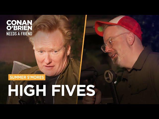 Aaron Bleyaert Shows Off His New Sword | Conan O'Brien Needs A Friend