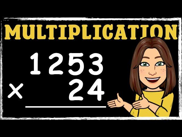 4-digit by 2-digit | Multiplication | Maths with Mrs. B