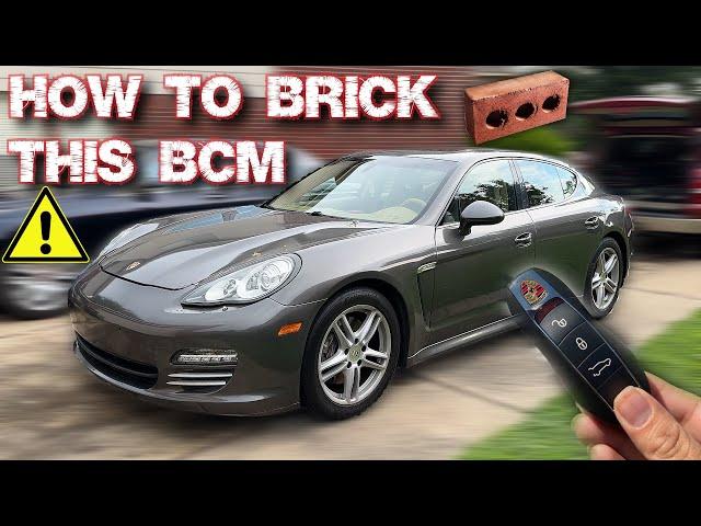 PORSCHE PANAMERA KEY PROGRAMMING KILLS BODY CONTROL MODULE / HOW TO FIX