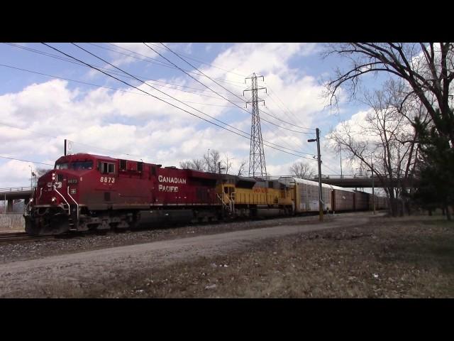 CP and ETR in Windsor, ON. with UP and NS Power! (CPWindsorsub Vault)