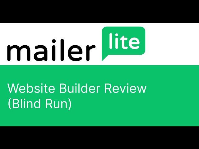 Is mailerLite's Web Builder good for small business owners?