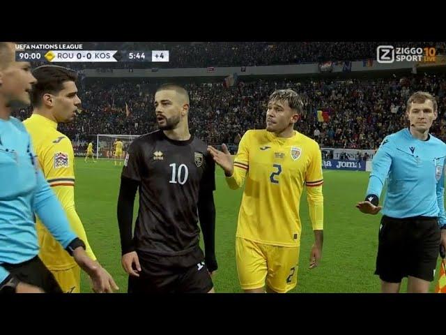 Romania vs Kosovo | 0-0 | The match was stopped because kosovo player racism | Nations League 2024