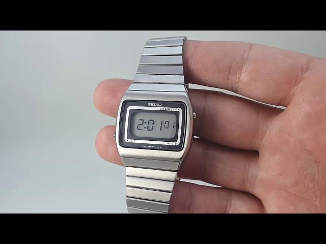 How to set up a 1979 Seiko F039-5010 LCD digital watch.