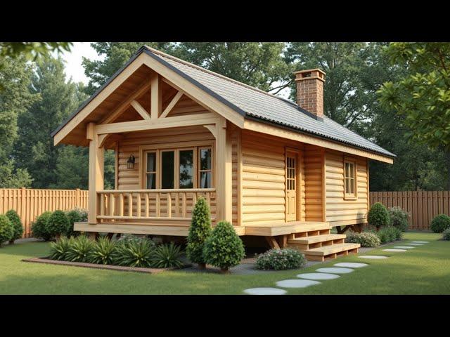 We built three wooden houses. New construction technologies