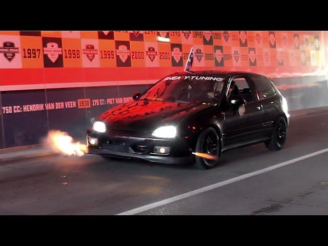 BEST OF Honda Civic SOUNDS Compilation- Flames, Accelerations, Revs, Burnouts...