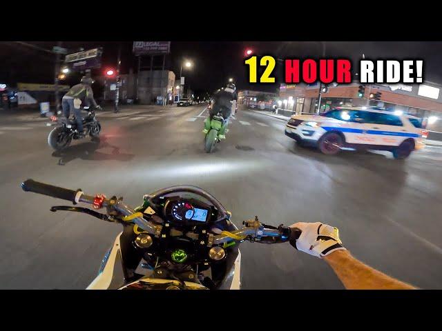 All Night Stunt Ride Through Chicago - Leaned Back