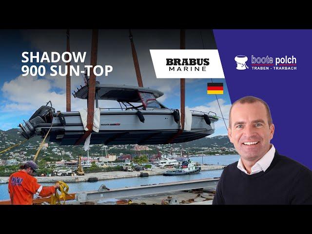 Brabus Shadow 900 chase boat delivery in St. Barth January 2024