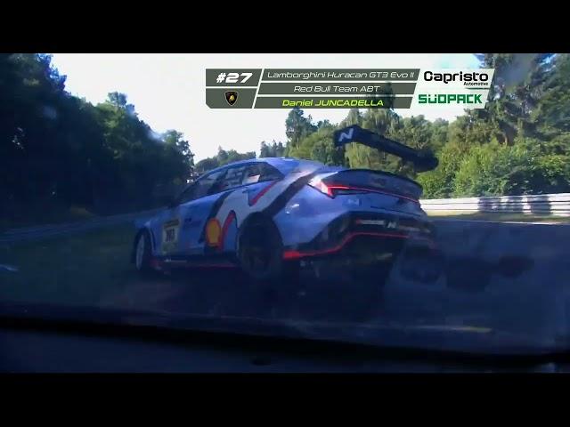 CRASH Hyundai Elantra TCR #303 GETS RAMMED OF THE TRACK! ADAC RAVENOL 24H NÜRBURGRING 2025