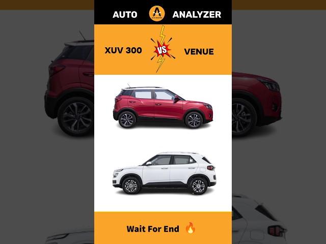 Mahindra XUV 300  Vs Hyundai Venue  | Amazing Comparison & Review  | #shorts