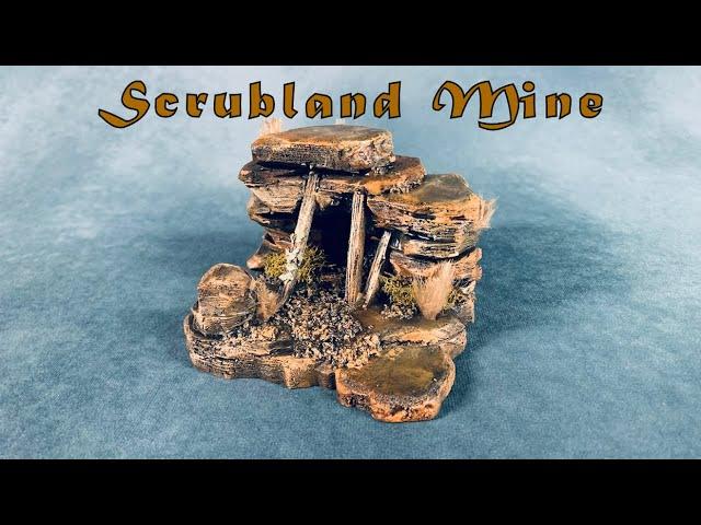 Scrubland Mine Arid Xeric Wasteland Terrain for Dungeons and Dragons and Tabletop RPGs
