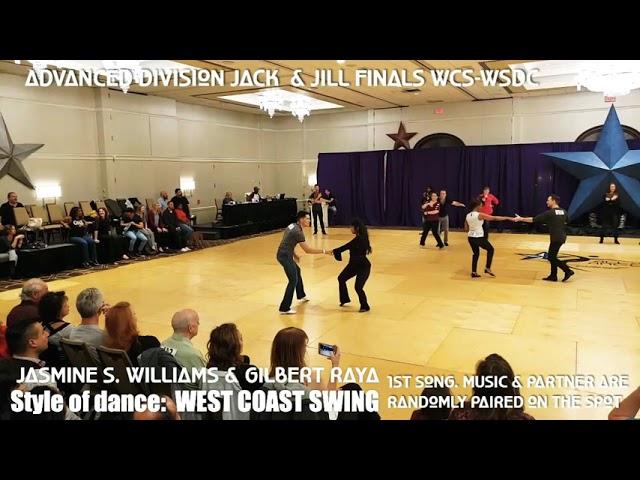 1st Song Advanced J&J WCS Jasmine S. Williams & Gilbert Raya at Midnight Madness West Coast Swing