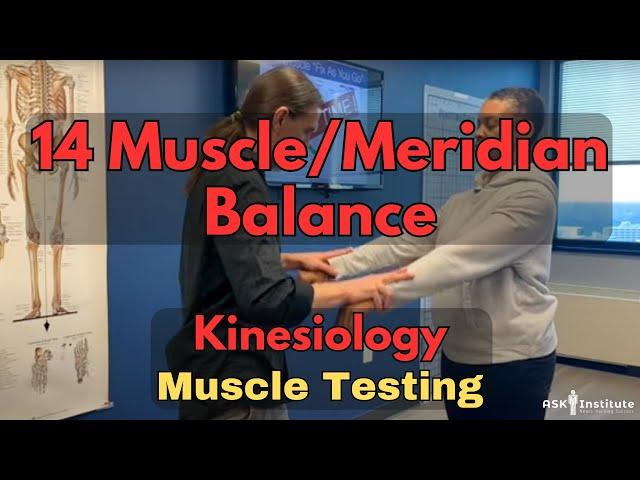 MUSCLE TESTING - 14 Muscle/Meridian Balance from Touch for Health Kinesiology