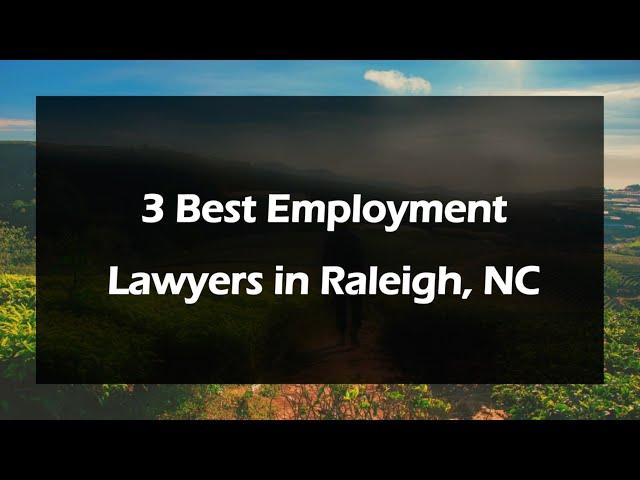 3 Best Employment Lawyers in Raleigh, North Carolina 2024 | Employment Attorneys