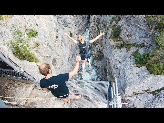 Would you jump? | Canyon Swing, Switzerland 