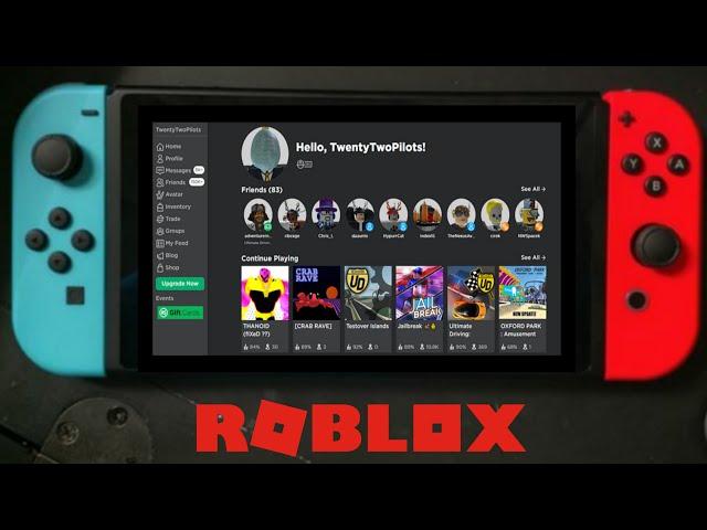 HOW TO OPEN ROBLOX WEBSITE ON NINTENDO SWITCH... *2022*