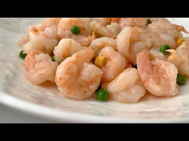 Sautéed Crystal Shrimp  Popular Chinese Dish made at home️Easy Quick & Delicious  水晶虾仁