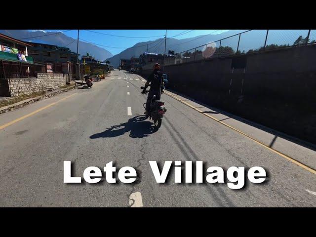 Lete village, 4k view, Bike ride Mustang from Kathmandu 2024, #xpulse #Vr #tracker