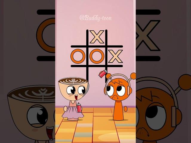 POV Tic-Tac-Toe Challenge: Oren and Ballerina Cappuccina but… | New Incredibox Sprunki
