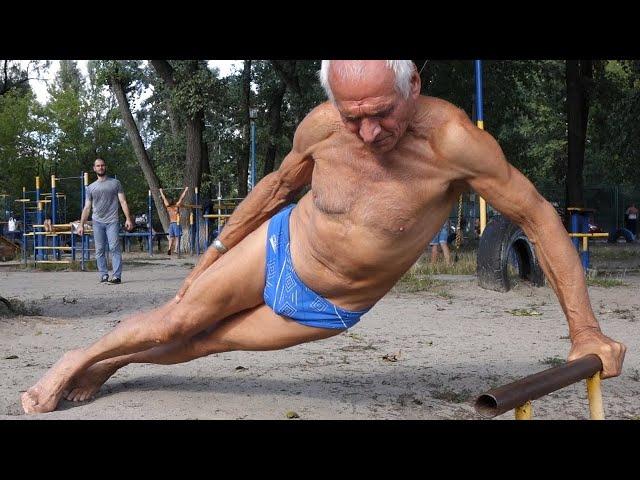 Street workout motivation - Amazing 75 Year Old Man