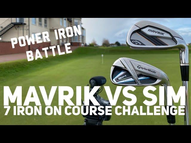 MAVRIK VS SIM - 7 IRON - ON COURSE CHALLENGE