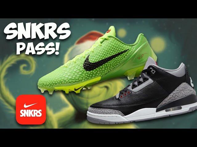 SNKRS PASS Jordan 3 Black Cement & Did Kobe Cleats Get Canceled?